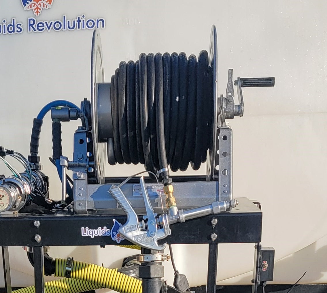 Hose Reel 100' Manual Rewind+ Spray Gun (Add-On)