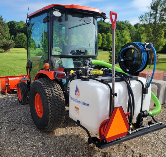 100 Gallon Sidewalk Sprayer – 3-Point Hitch, Roller Pump, Self-Loading