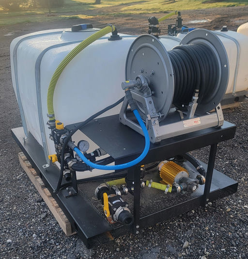 Liquids Revolution 200 gallon sidewalk sprayer front view