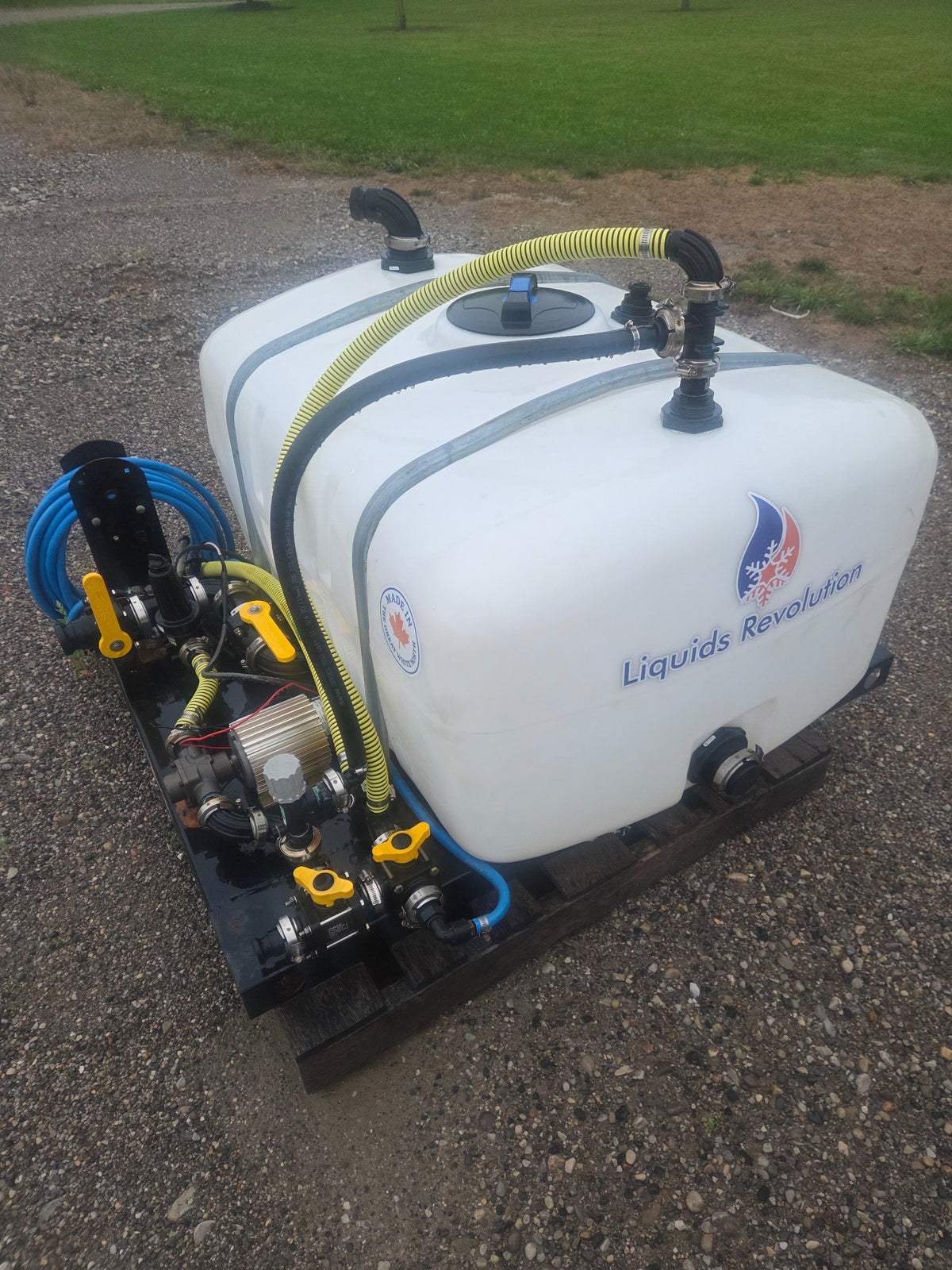 Used Liquids Revolution RTV 150 Hypro de-icing sprayer side view